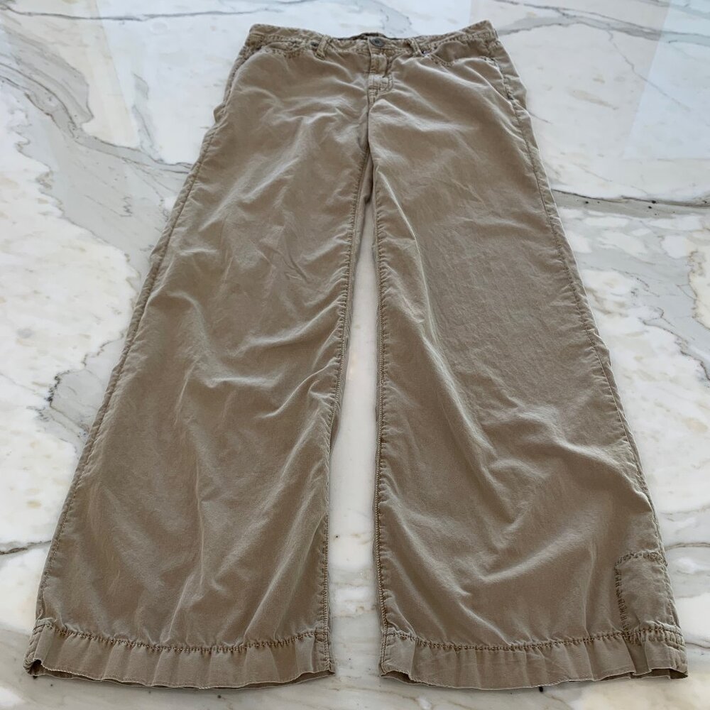 Z BRAND TAN PRESHRUNK SUPER SOFT COTTON FLAIR 5 POCKET PANTS 16838 SIZE 28 X 33
